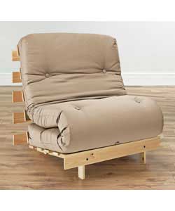 Pine Futon with Camel Mattress