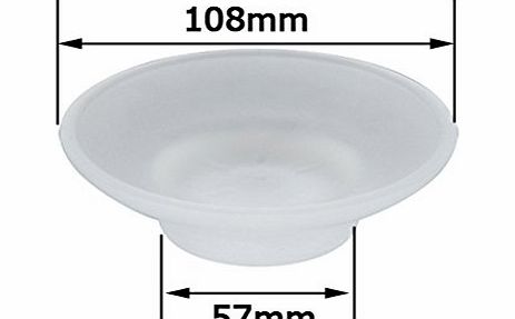 Sinjo Replacement Transparent/Frosted Glass tumbler/Soap Dish/Toilet Brush Cup Holder (Soap Dish(frosted))