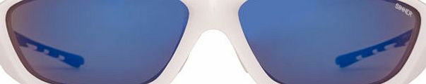 Sinner Mens Sinner Barra Sunglasses - Shiny White/blue