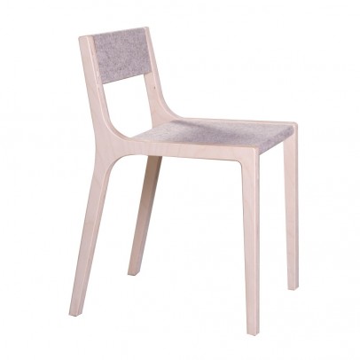 Sirch Sepp Wooden Chair with Grey Felt `One size