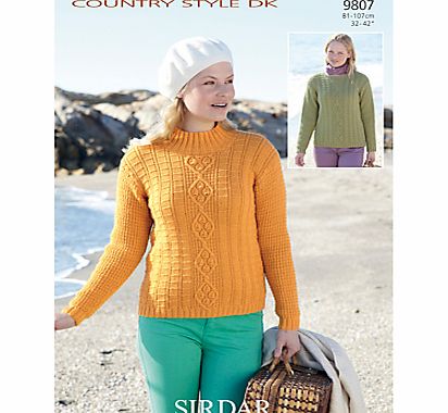 Sirdar Country Style DK Knitting Leaflet, 9807