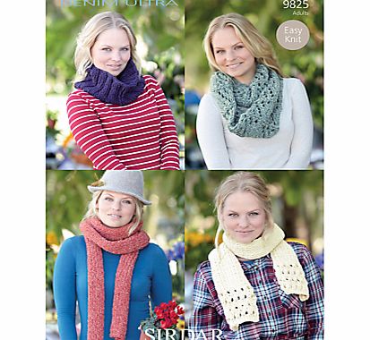 Sirdar Denim Ultra Knitting Leaflet, 9825
