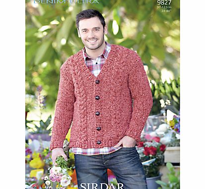 Sirdar Denim Ultra Knitting Leaflet, 9827