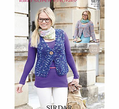 Sirdar Kiko Super Chunky Knitting Leaflet, 9877
