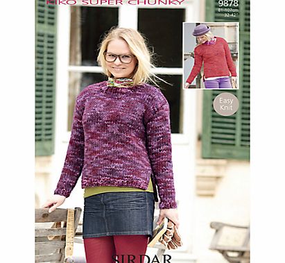 Sirdar Kiko Super Chunky Knitting Leaflet, 9878
