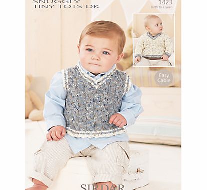 Sirdar Snuggly Tiny Tots DK Knitting Leaflet, 1423