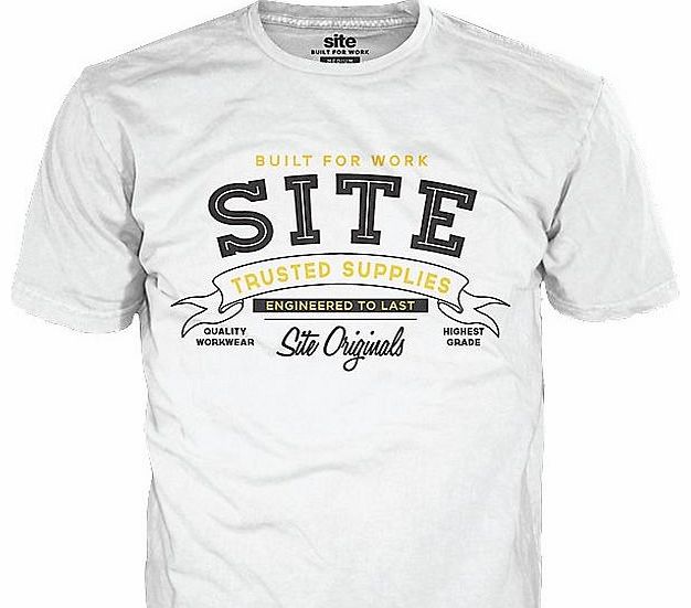 Site Addict T-Shirt White Large 42-45`` Chest