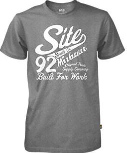 Site, 1228[^]1059J Banner T-Shirt Grey X Large 46-48`` Chest