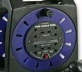 Sivitec 25m Four Socket Handbag style Reel Extension with RCD Protection