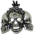 3 Skulls Pendant
