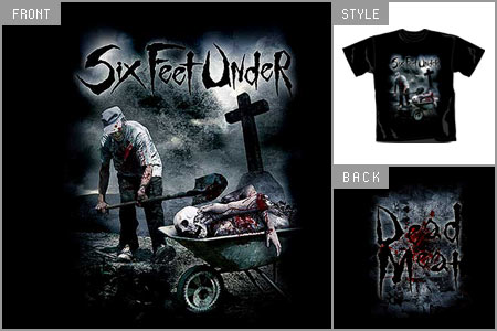 Six Feet Under (Dead Meat) T-shirt raz_ST1116