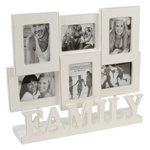 Six Photo Family Rustic Photo Frame