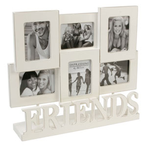 Six Photo Friends Rustic Photo Frame