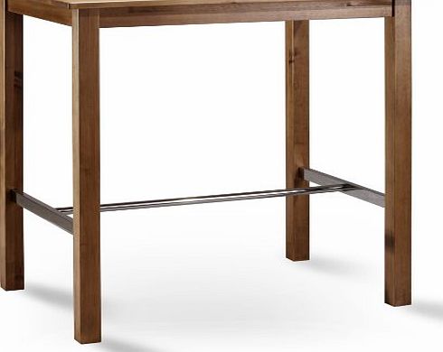 SixBros. BT-105/113 Solid Pine Bistro Bar Table 75 x 105 Oak Coloured