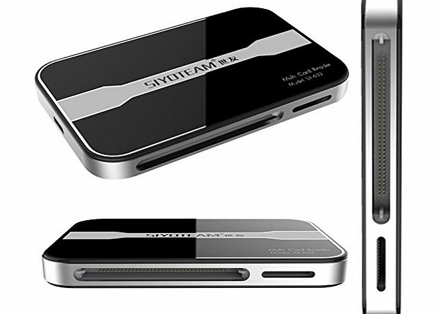 SIYOTEAM High Speed All-in-1 Black Card Reader   USB Cable For all Digital Memory Cards Micro SD , Mini SD , SD , SDHC , SDXC , Micro M2 , MS , MS DUO , MS PRO DUO , CF I / II / III