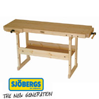 Sjoberg 1450 Nordic Plus Wood Workbench 1.34 Metre   2 Vices