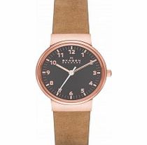 Skagen Ladies Ancher Light Brown Nubuck Strap