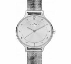 Skagen Ladies Anita Silver Mesh Watch