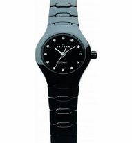 Skagen Ladies Ceramic Petite Black Watch