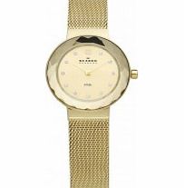 Skagen Ladies Klassik Gold Mesh Watch
