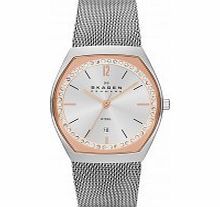 Skagen Ladies Klassik Silver and Rose Gold Watch