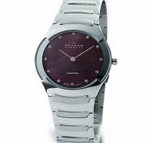 Skagen Ladies Swiss Brown Steel Watch
