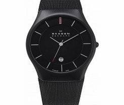 Skagen Mens Aktiv Black Titanium Watch