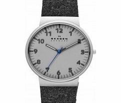 Skagen Mens Ancher Grey Felt Strap Watch