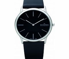 Skagen Mens Klassik Black Super Slim Watch