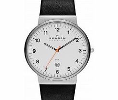 Skagen Mens Klassik White and Black Watch