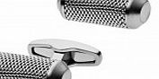 Skagen Mens Kring Silver Steel Cufflinks