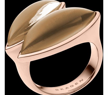 Skagen Rose Coloured Ditte Ring - Ring Size M.5