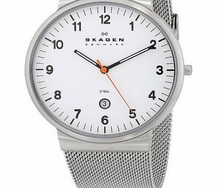 Skagen SKW6025 Mens White and Silver Klassik Watch