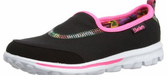 Skechers Girls Go Walk Low-Top 81020L Black/Multi 2 UK Child, 35 EU