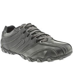 Skechers Male D-devices Leather Upper Fashion Large Sizes in Black