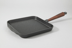 Skeppshult Grill Pan Square with Wood Handle 25cm