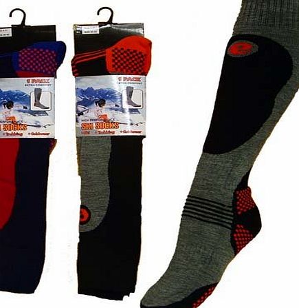 4 Pairs Mens Ski Socks Long Hose Socks 6-11