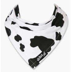 Skibz Dribble Bibs - Cow Print