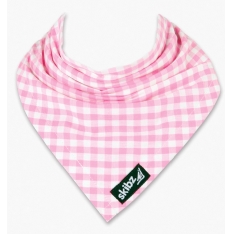 Skibz Dribble Bibs - Pink Gingham