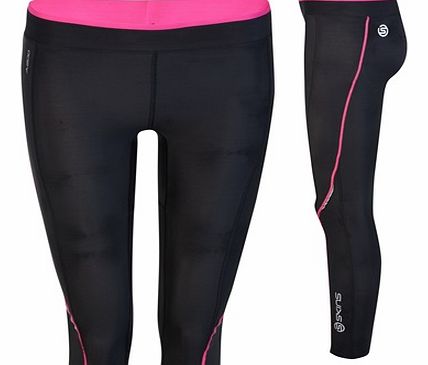 Skins A200 Long Tights - Black/Pink - Womens