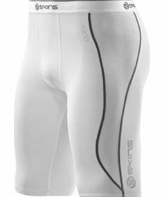 Skins A200 Series Compression Half Tights White