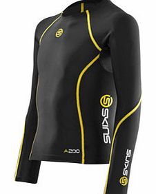 Skins A200 Series Compression LS Top Black