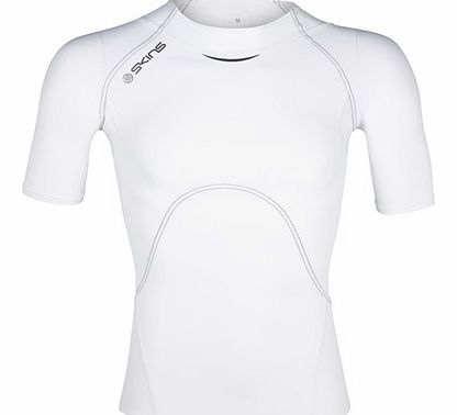 Skins A400 Active Short Sleeve Top-White B40005004