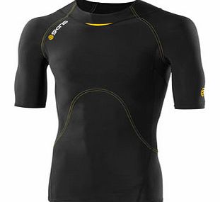 Skins A400 Series Compression S/S Top Black