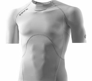 Skins A400 Series Compression S/S Top White