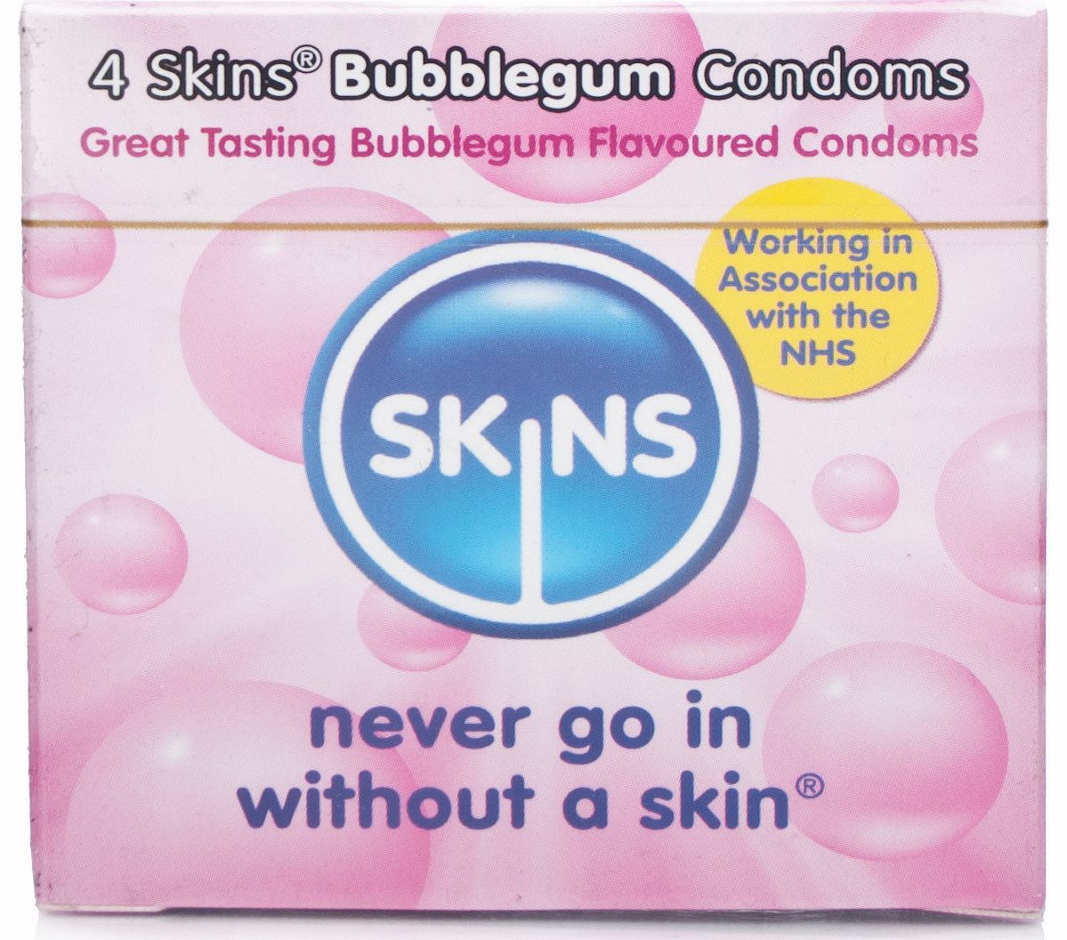 Skins Blow Me Bubblegum Flavour Condoms 4 pack