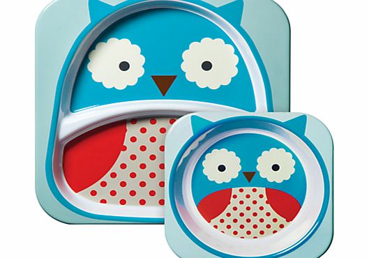 Skip Hop Melamine Dinner Set, Owl