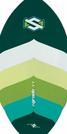 SKM One Grade Skimboard - Dark Green/ Aqua