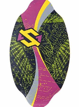 SKM One Mens SKM One Avatar Purple/ Yellow Skimboard -