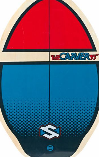 SKM One Mens SKM One The Carver Blue/ Red Skimboard -